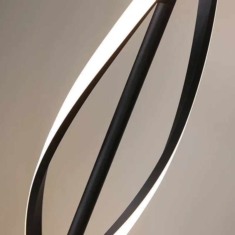 Metal Linear Shape Floor Lamp Modern Style