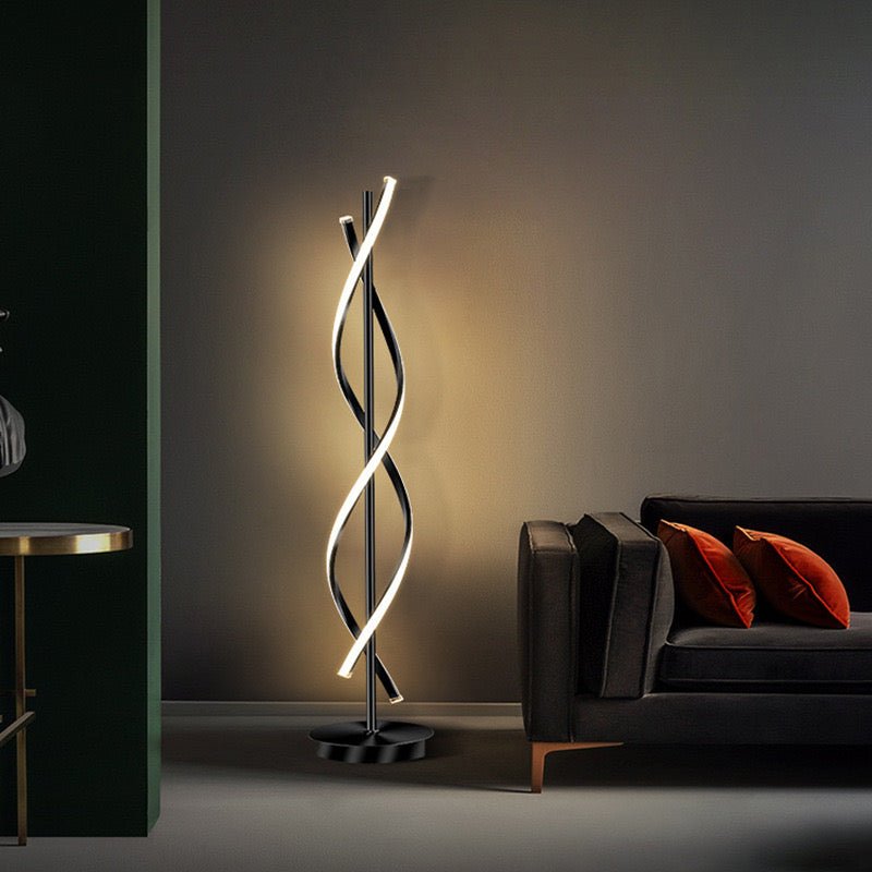 Metal Linear Shape Floor Lamp Modern Style