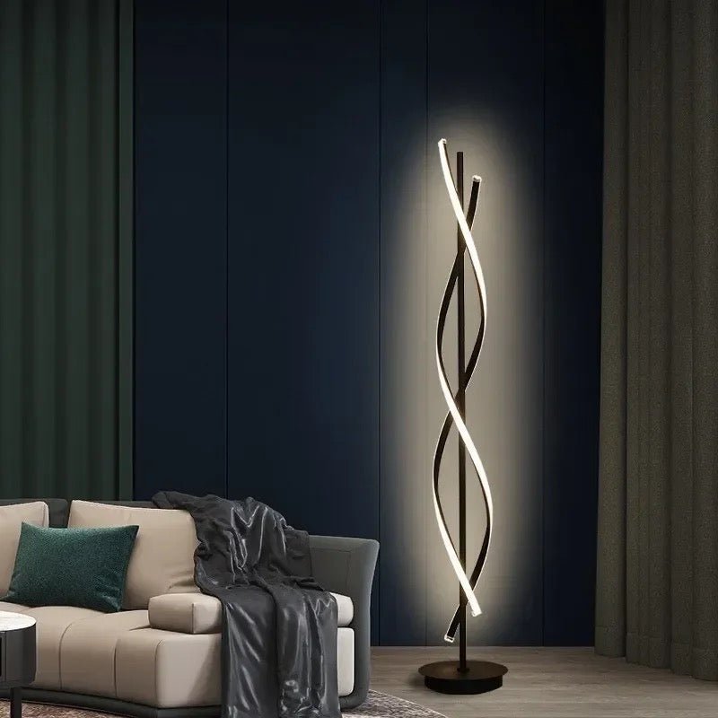 Metal Linear Shape Floor Lamp Modern Style - SHAGHAF HOME