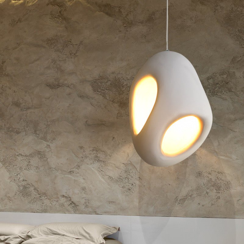 Minimalist Beauty Wabi-Sabi Eggshell Pendant Light