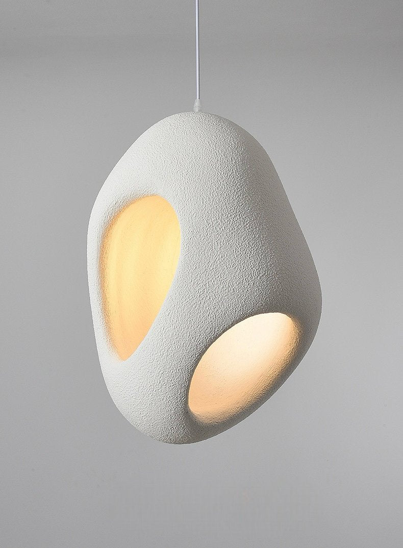 Minimalist Beauty Wabi-Sabi Eggshell Pendant Light