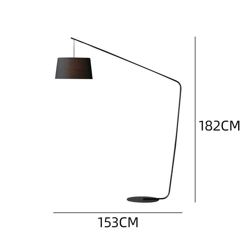 Minimalist Large black corner floor lamp