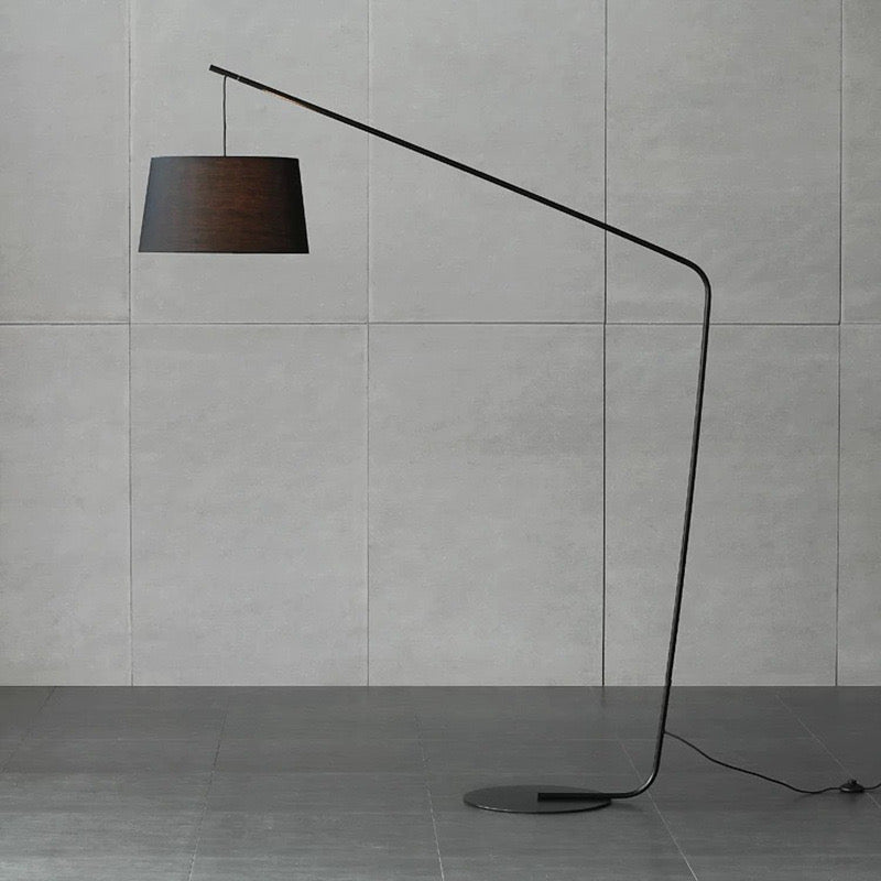 Minimalist Large black corner floor lamp