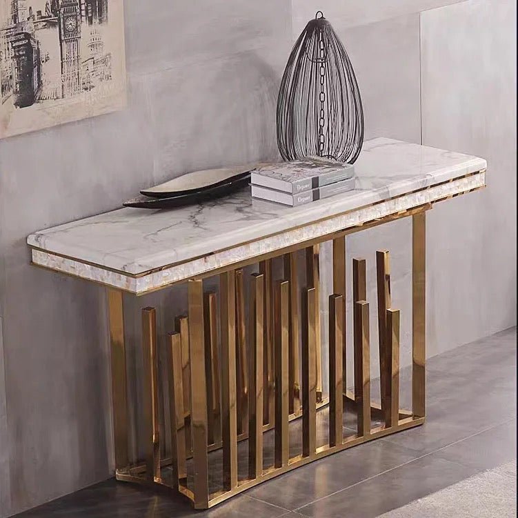 Minimalist Marble console table