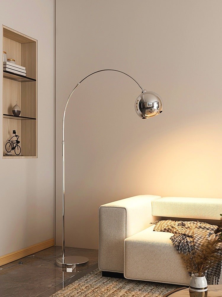 MIZE Silver Arch Floor Lamp