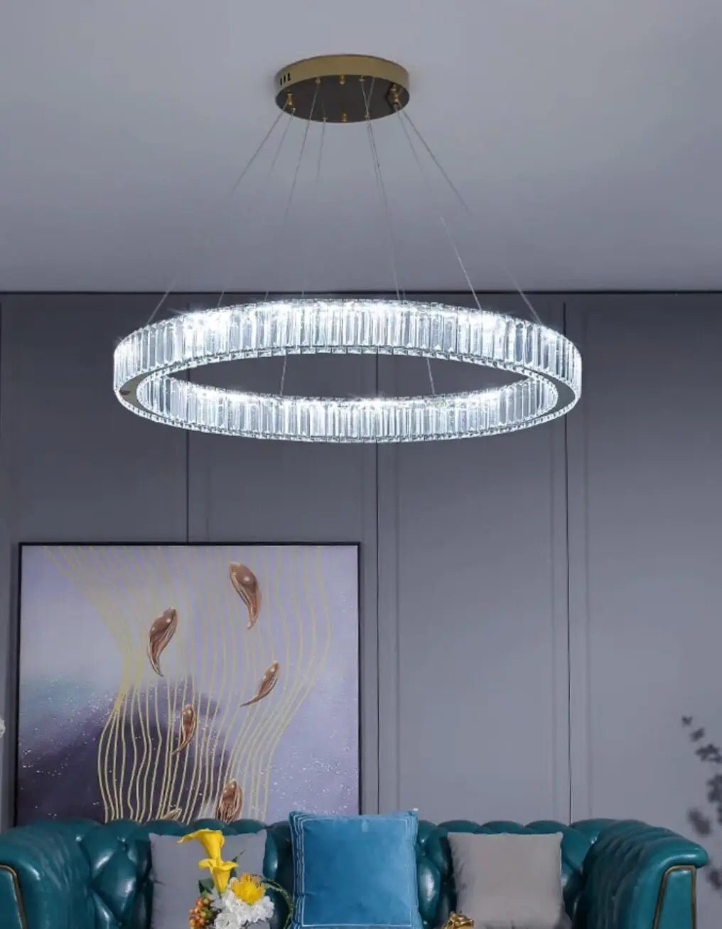 Modern crystal chandelier