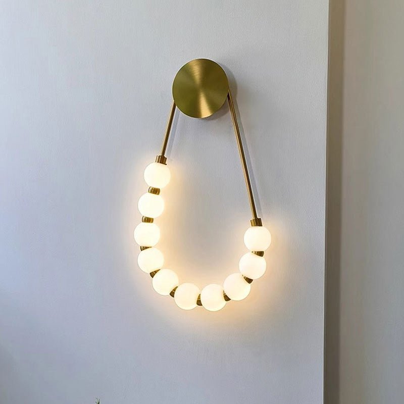 Modern minimalist necklace LED wall lamp