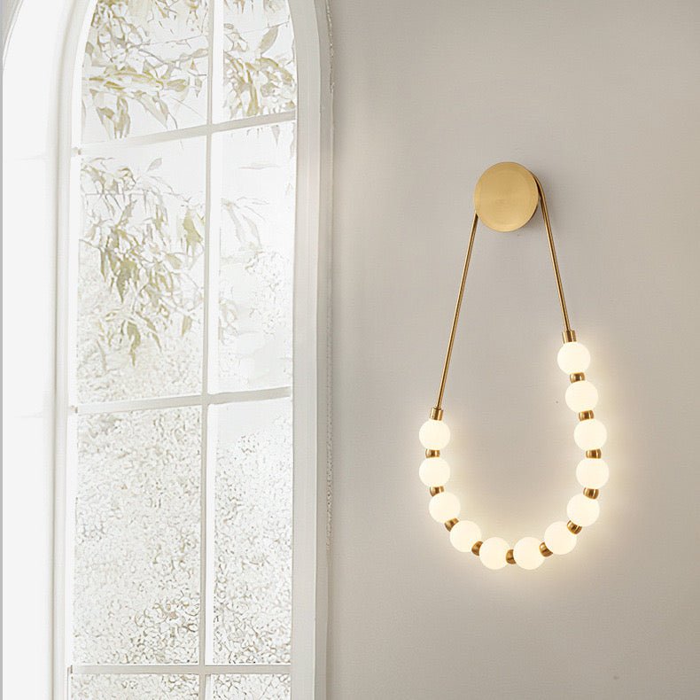 Modern minimalist necklace LED wall lamp