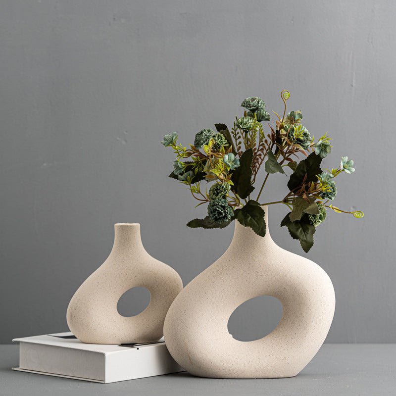 Nordic ceramic dried flower vases set