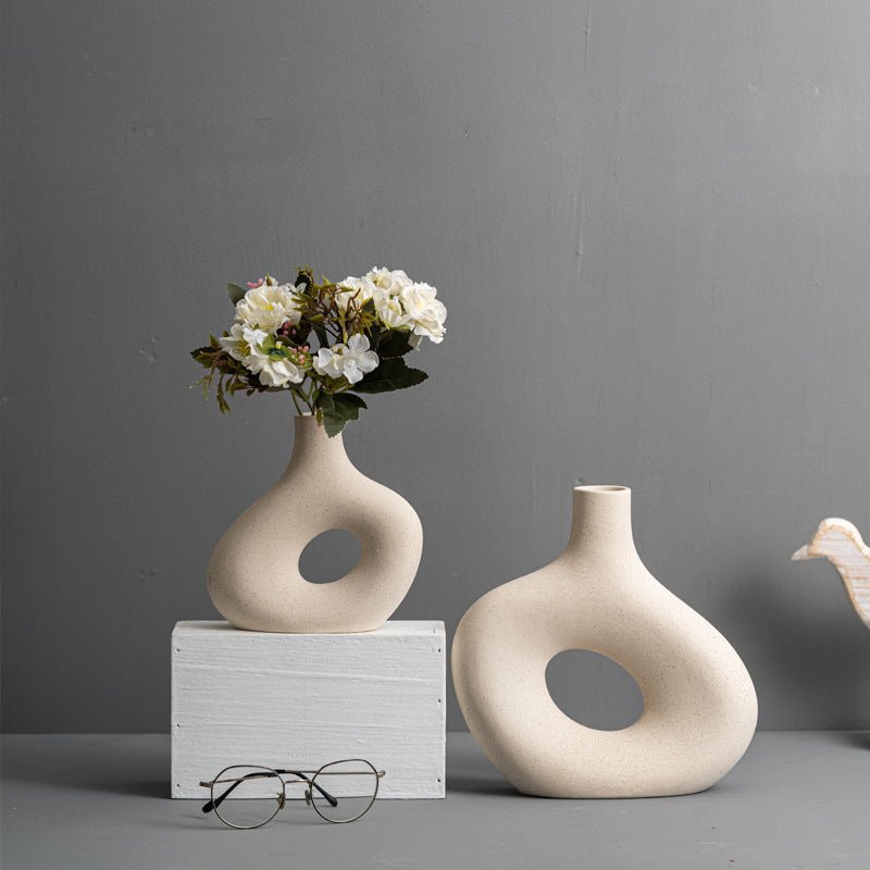 Nordic ceramic dried flower vases set