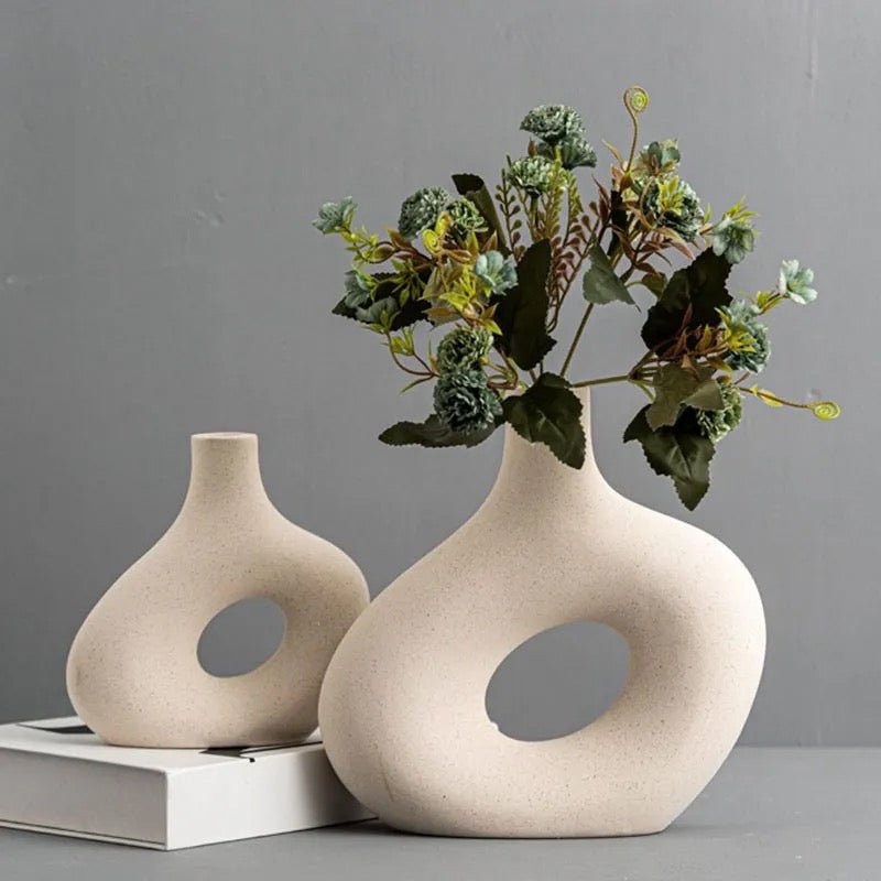 Nordic ceramic dried flower vases set