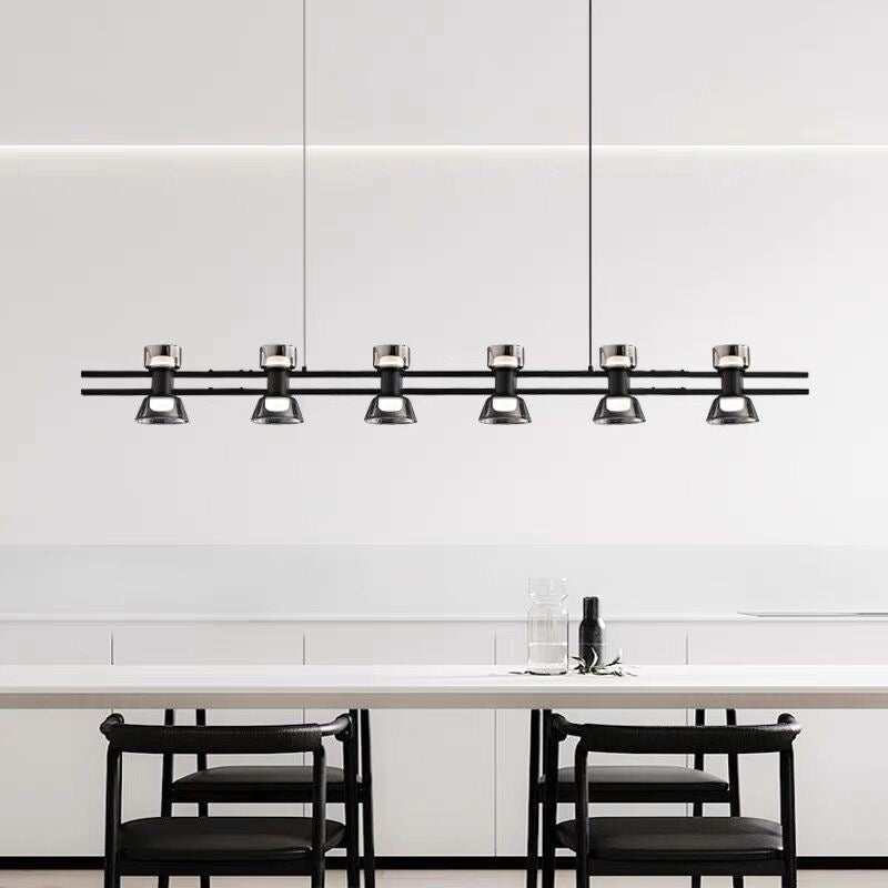 Nordic modern minimalist light luxury bar LED strip lamp kitchen island table Light fixture