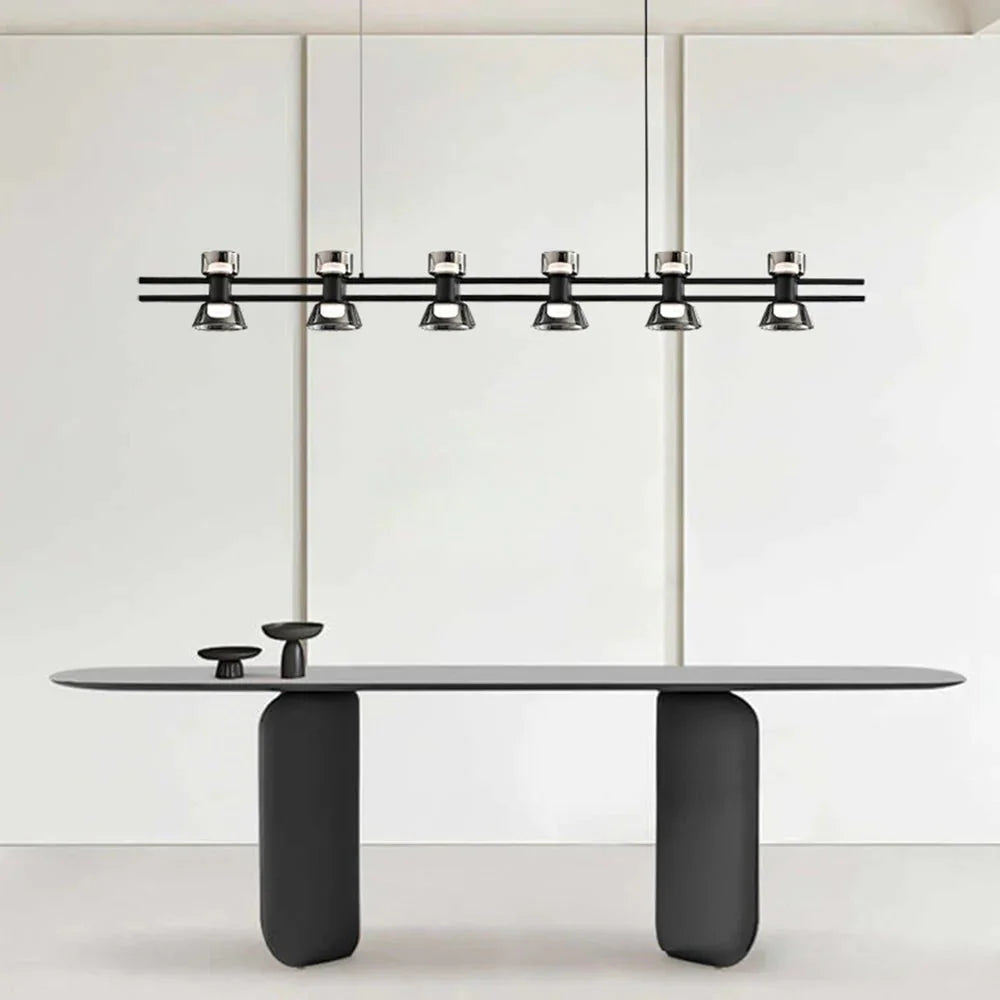 Nordic modern minimalist light luxury bar LED strip lamp kitchen island table Light fixture