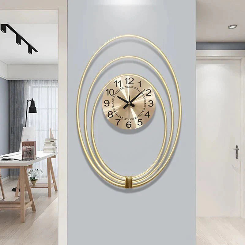 Oval wall clock