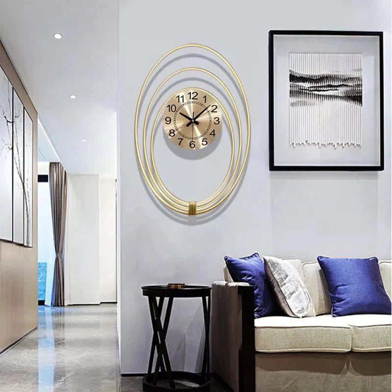 Oval wall clock