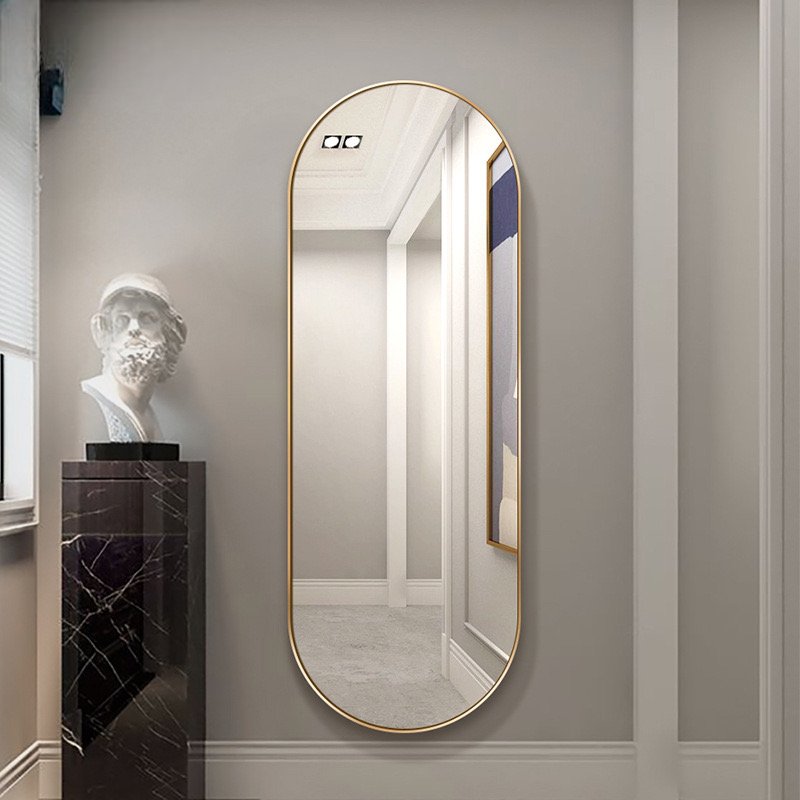 Oval wall Mirror (GOLD)