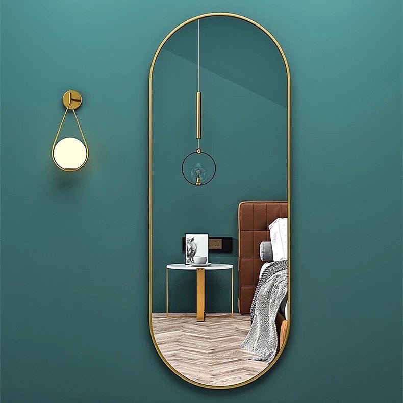 Oval wall Mirror (GOLD)