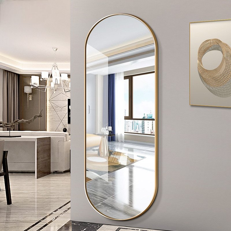 Oval wall Mirror (GOLD)