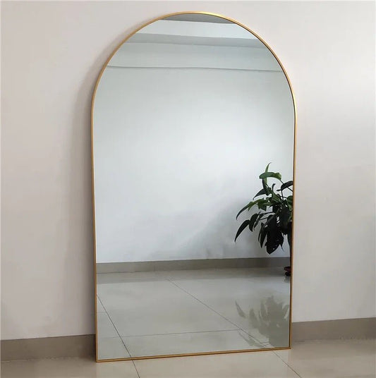 Oversize arch Mirror gold frame (2 sizes)