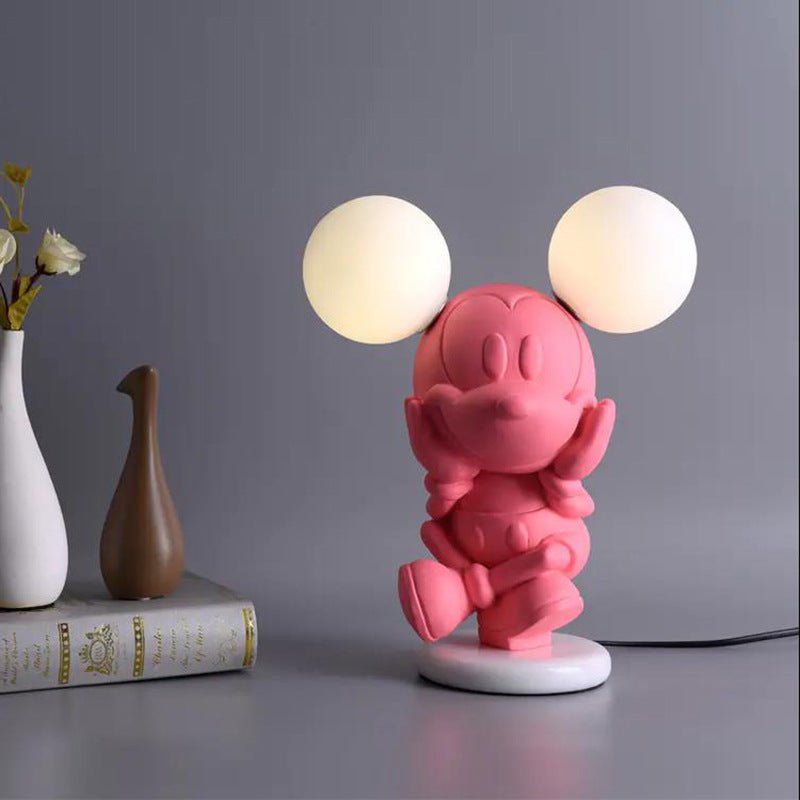 Pink Mickey Mouse table lamp