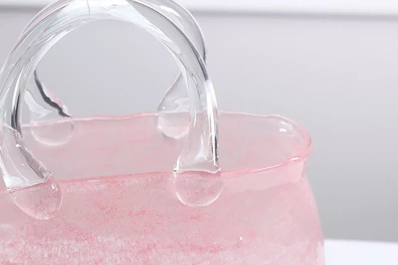 PINKY bag shape glass vase