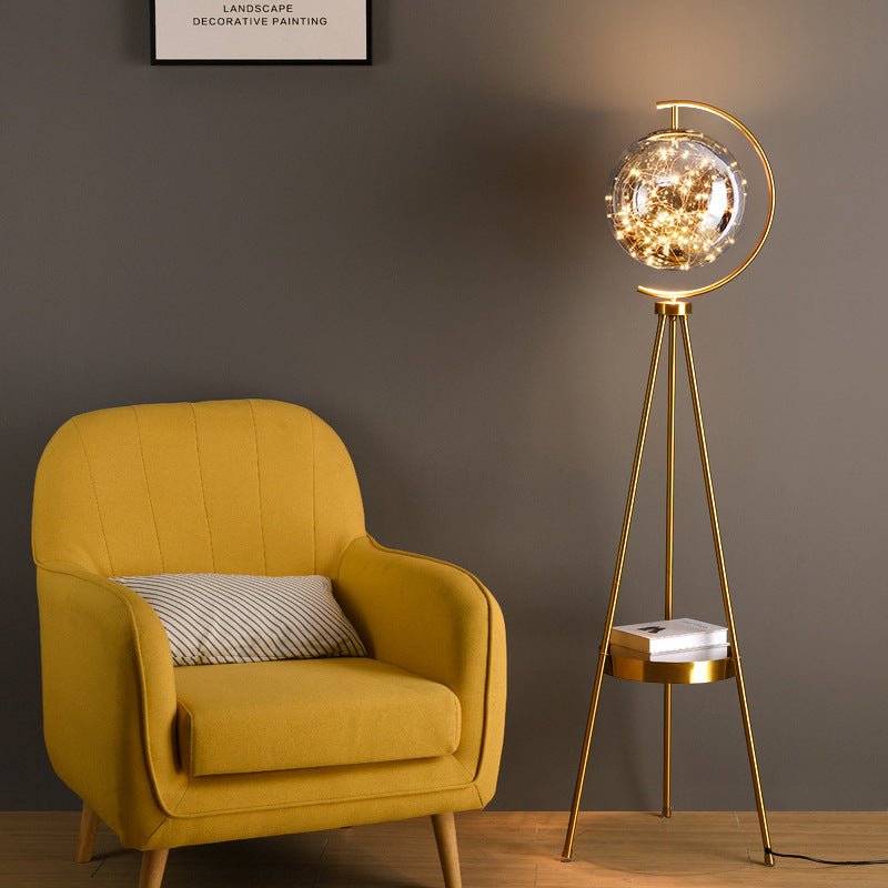 Reims luxury gold floor lamp