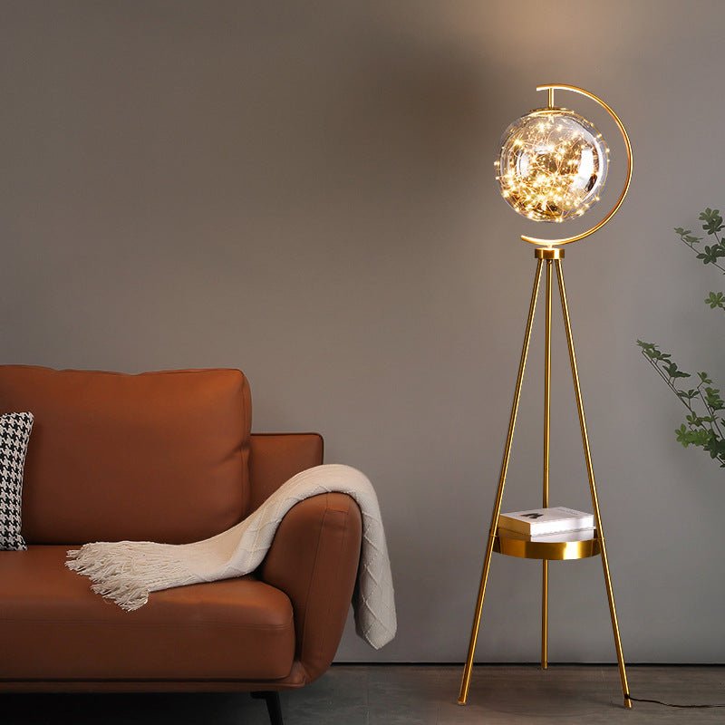 Reims luxury gold floor lamp