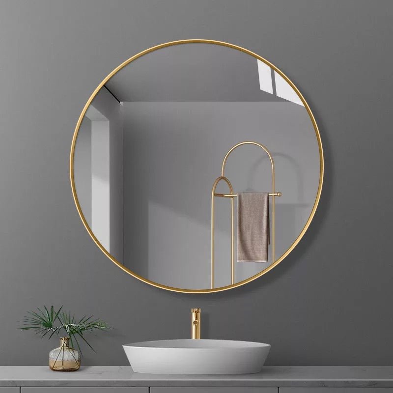 Round Aluminum Wall Mirror 80x80 CM