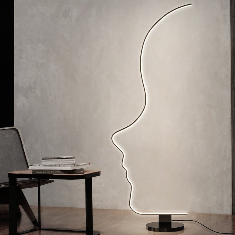 Side face floor lamp - SHAGHAF HOME