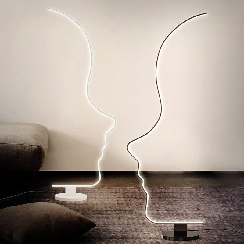 Side face floor lamp