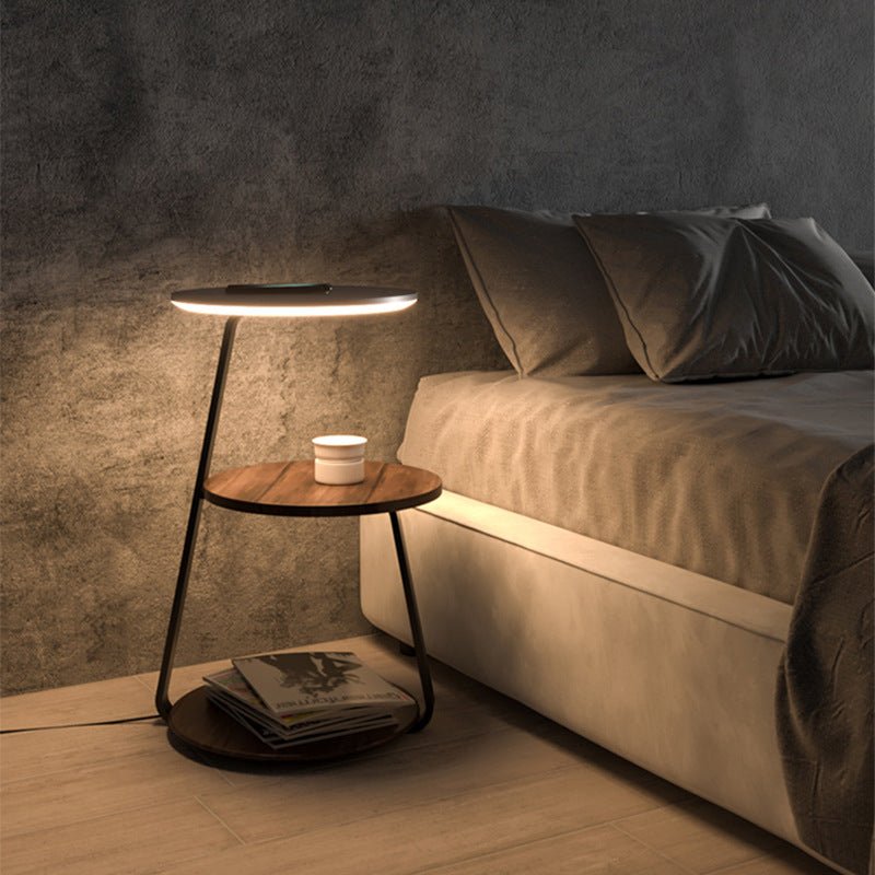 Side table with wireless charger