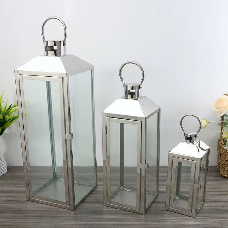 Silver color Lanterns set 0067