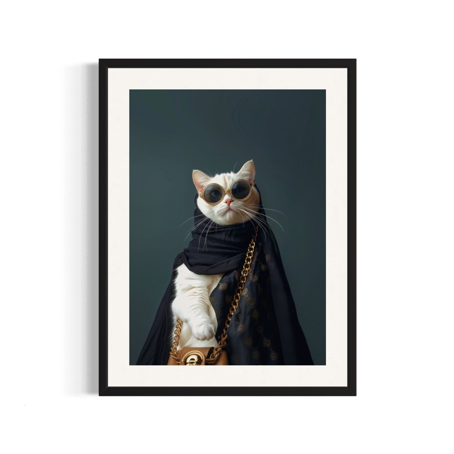 Stylish Cat in Luxurious Attire