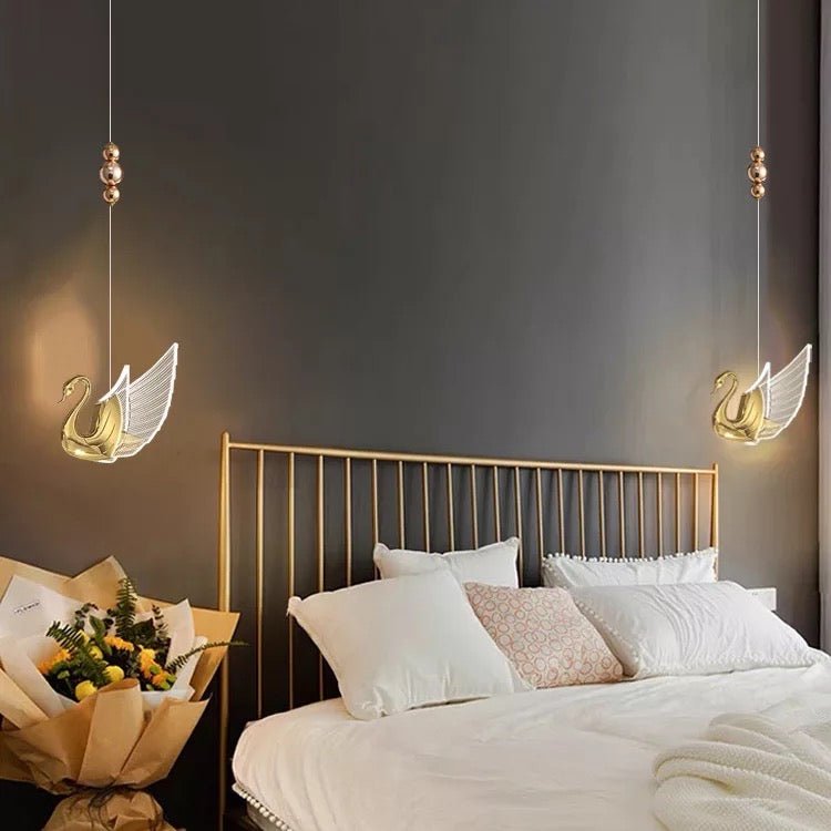 Swan pendant light