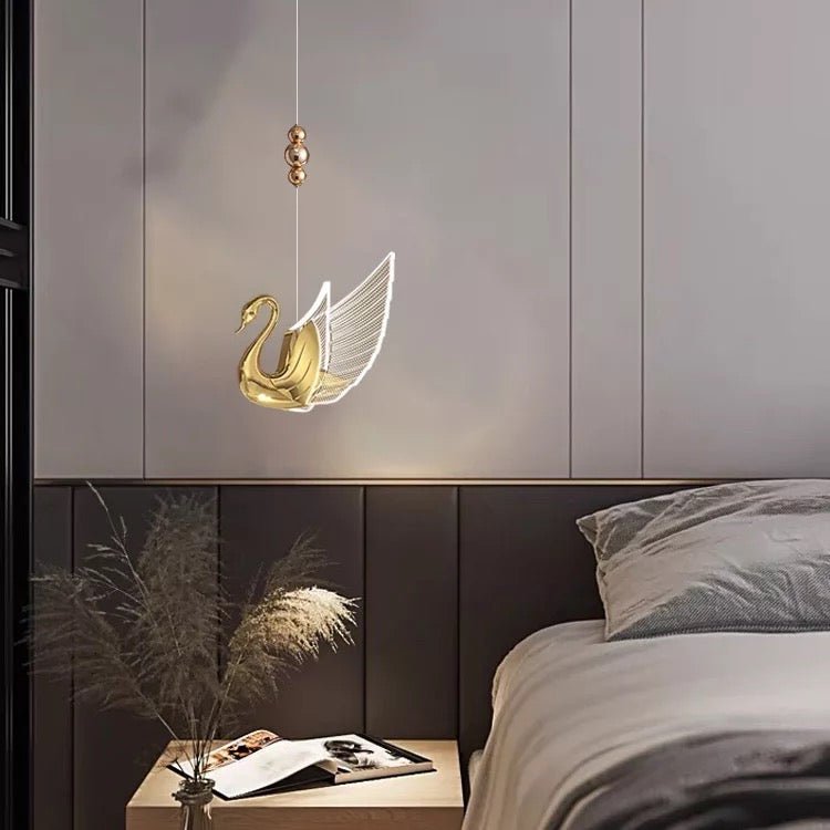 Swan pendant light