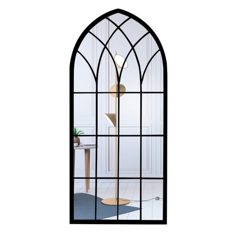 Unique window shape wall mirror