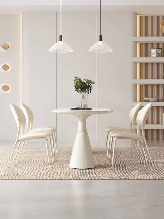 VALENTINA white dining table set (With 6 Chairs)