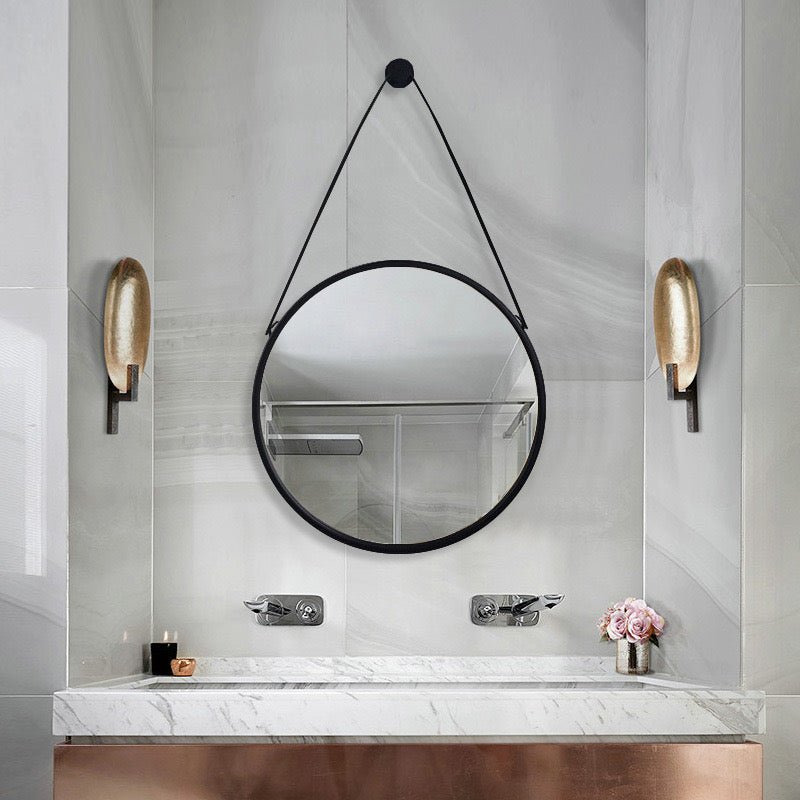 Vanity hanged round Mirror