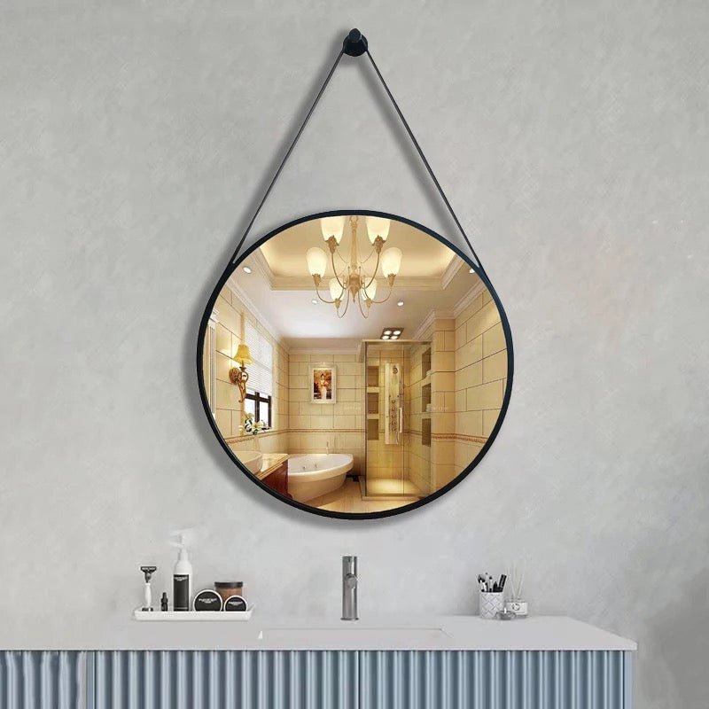 Vanity hanged round Mirror