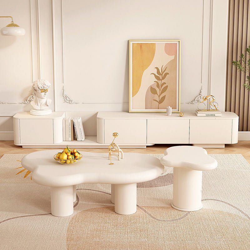 Whimsy Cream Cloud-Shaped Coffee tables set