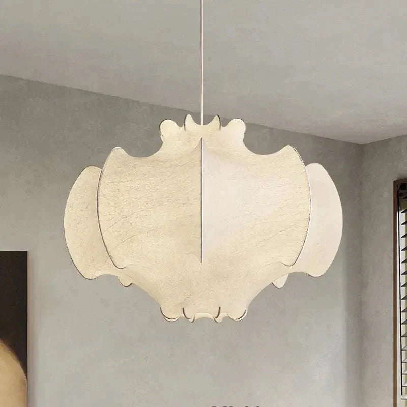 White silk pendant lamp