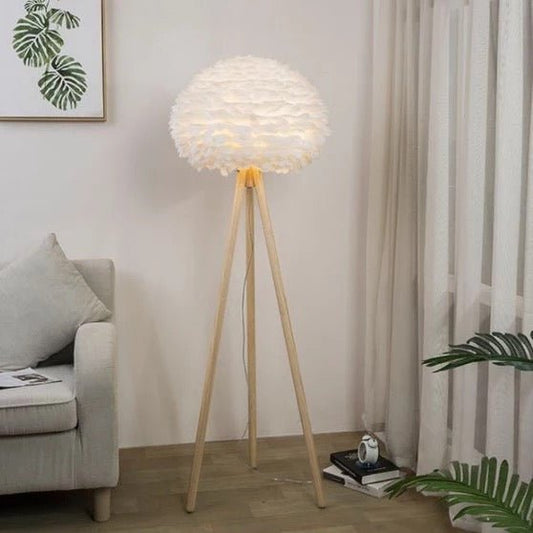 Woody Feath floor lamp