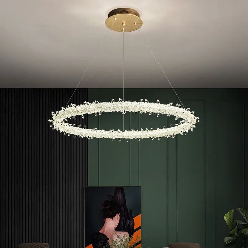 XIVARA crystal LED ring ceiling