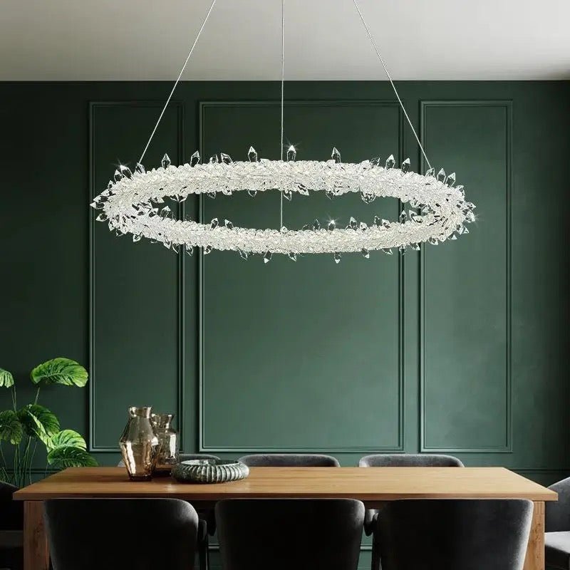 XIVARA crystal LED ring ceiling