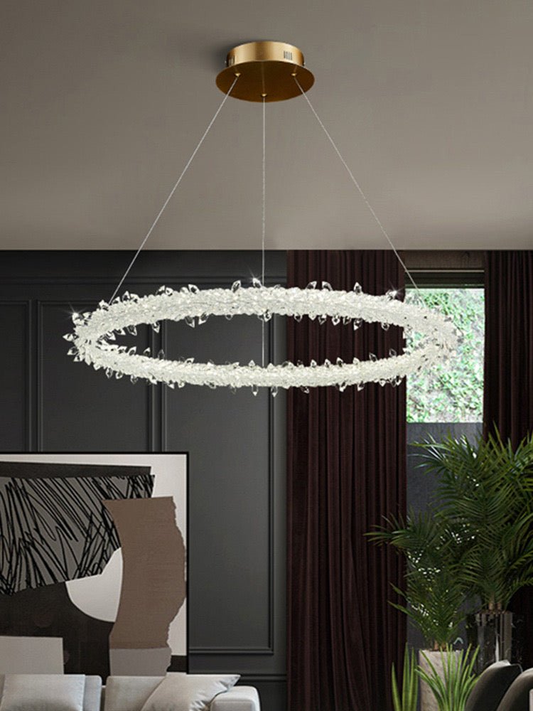 XIVARA crystal LED ring ceiling